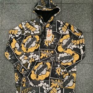 Snap Graphic Hoodie - Black and Yellow